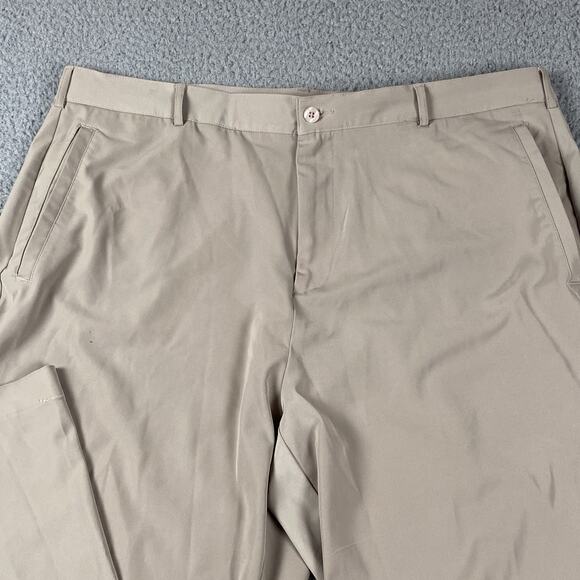 Nike Fit Dry Chino Pants Men's 40x32 Beige Slacks Trouser Formal Business - Picture 3 of 9